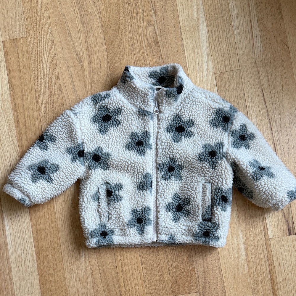 Rylee + Cru Floral Shearling Coco Jacket